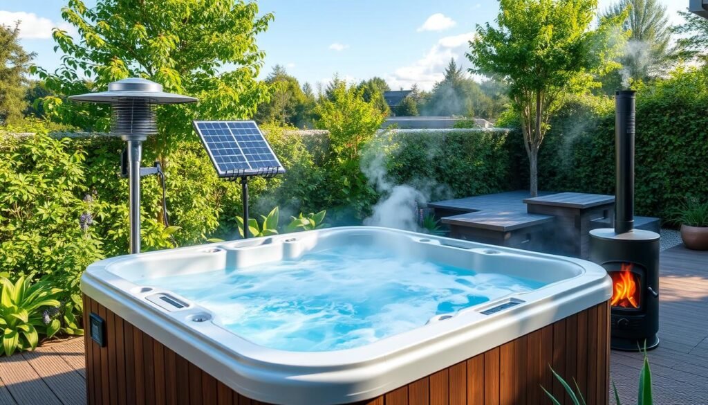 Lauko kubilų šildymo sistemos