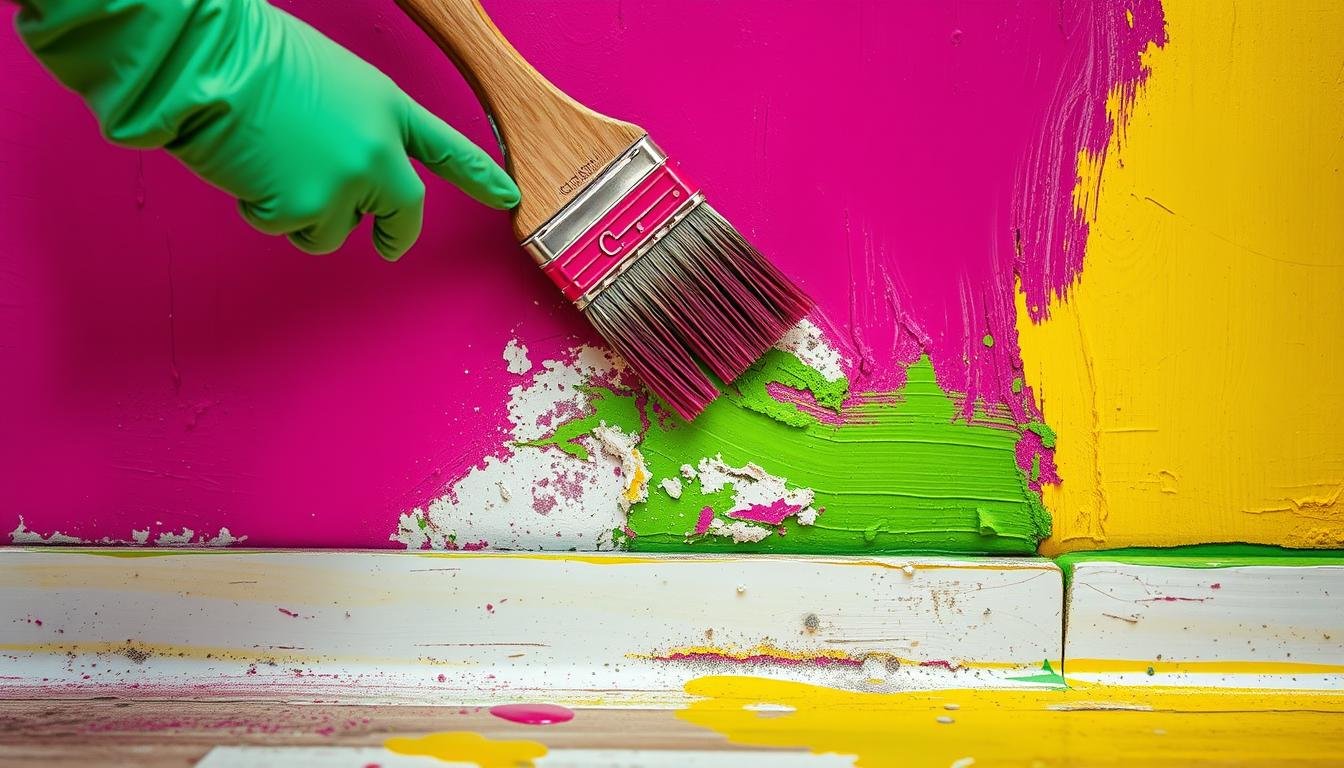 sienų dažymas ant senų dažų